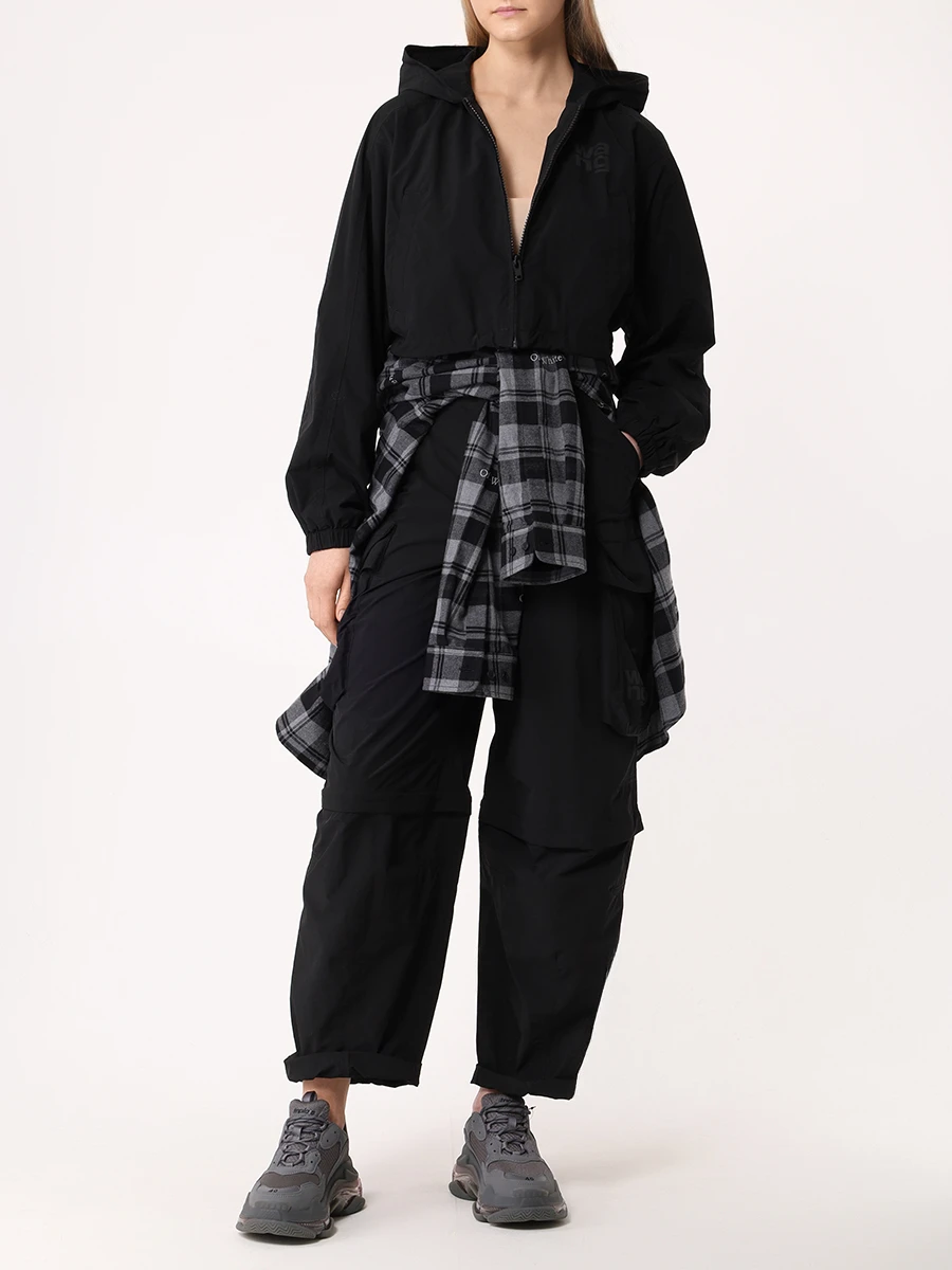 Брюки-карго однотонные ALEXANDER WANG 4WC3244369 001 Черный  Фото 2
