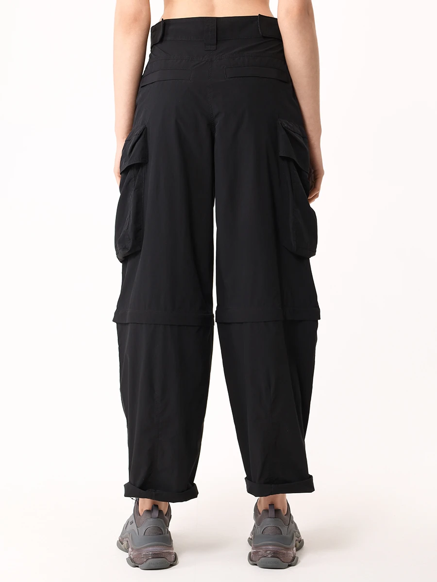 Брюки-карго однотонные ALEXANDER WANG 4WC3244369 001 Черный  Фото 3