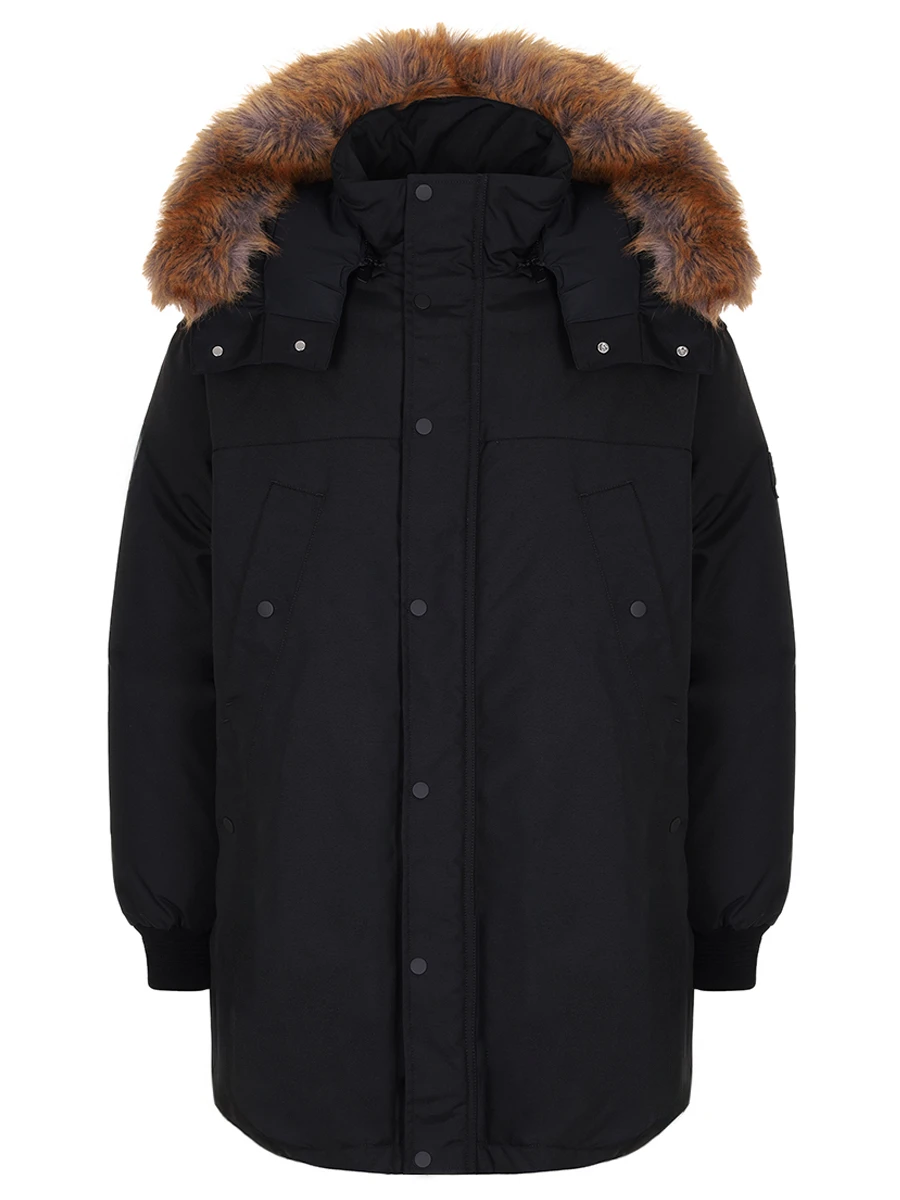 Пуховик однотонный BURBERRY 8091561 Черный 