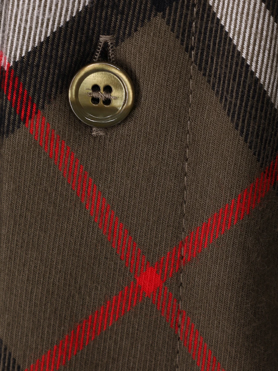 Рубашка Regular Fit хлопковая BURBERRY 8095341 Клетка  Фото 6