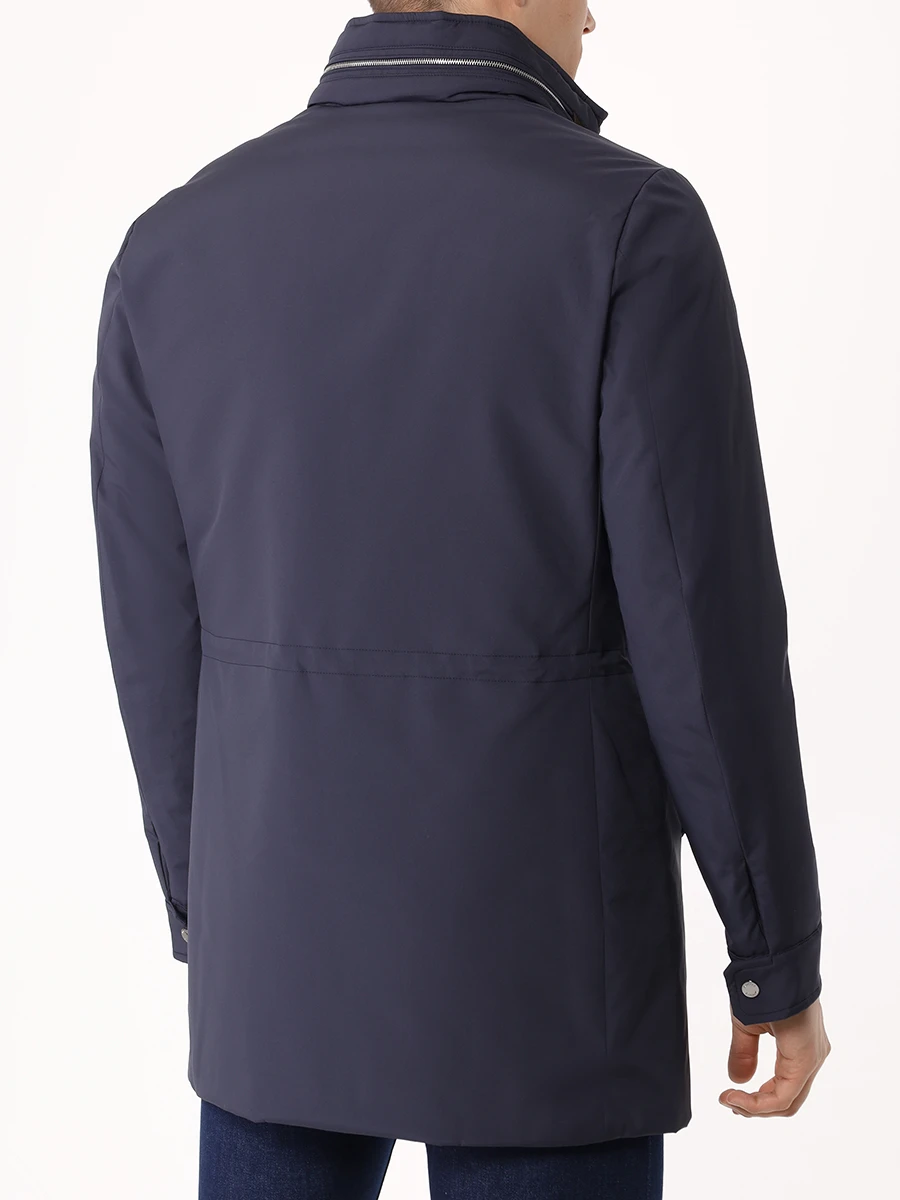 Пуховик однотонный MOORER BRACCI-SKT NAVY MOUGI100089-TEPA034 Темно Синий  Фото 3