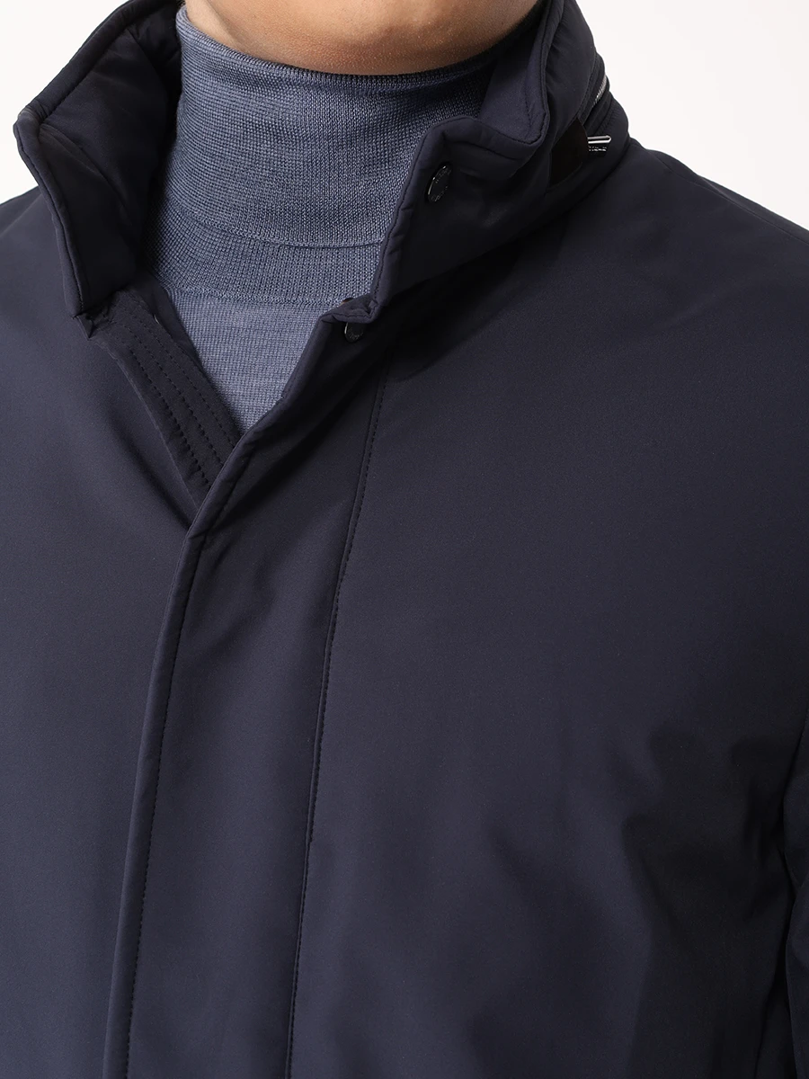 Пуховик однотонный MOORER BRACCI-SKT NAVY MOUGI100089-TEPA034 Темно Синий  Фото 5