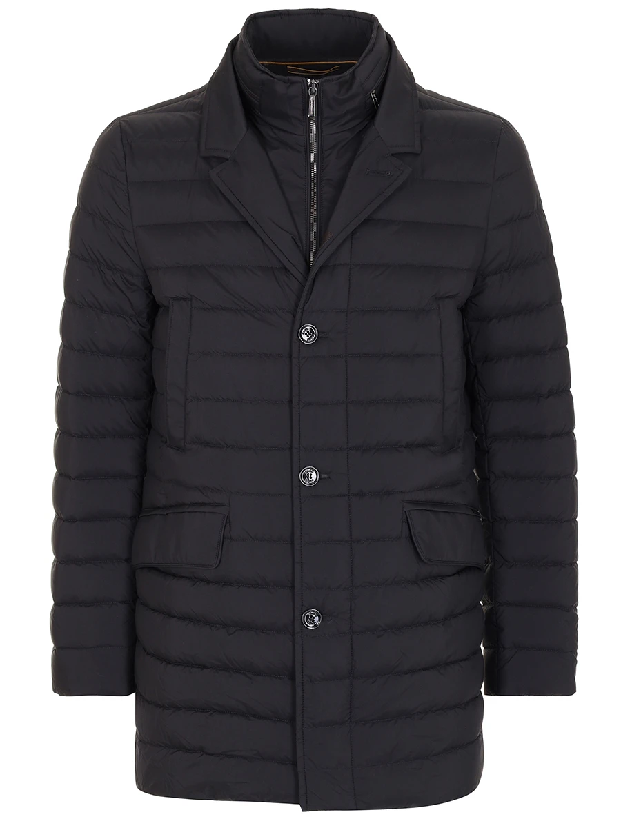 Пуховик стеганый MOORER PONTI-S3 NERO MOUPI100005-TEPA028 Черный 