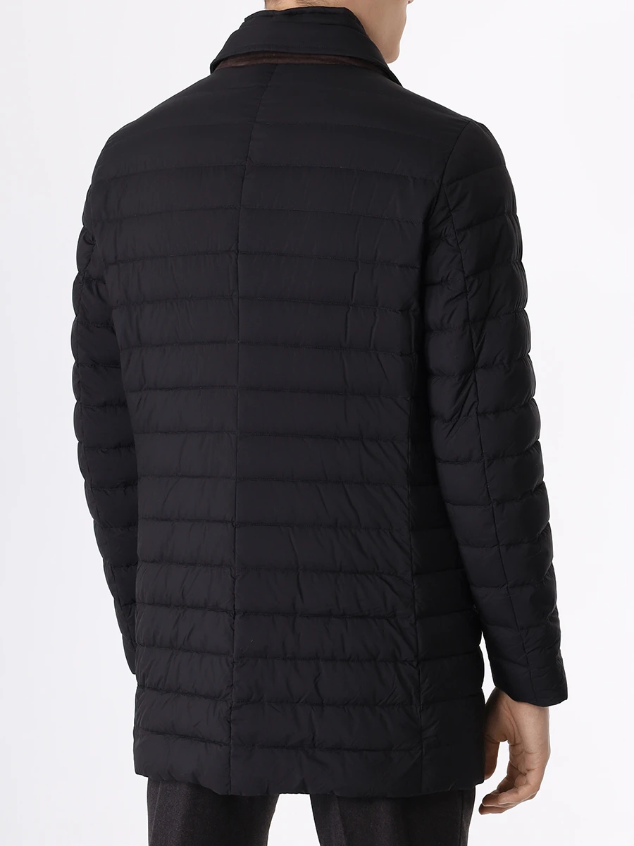 Пуховик стеганый MOORER PONTI-S3 NERO MOUPI100005-TEPA028 Черный  Фото 3