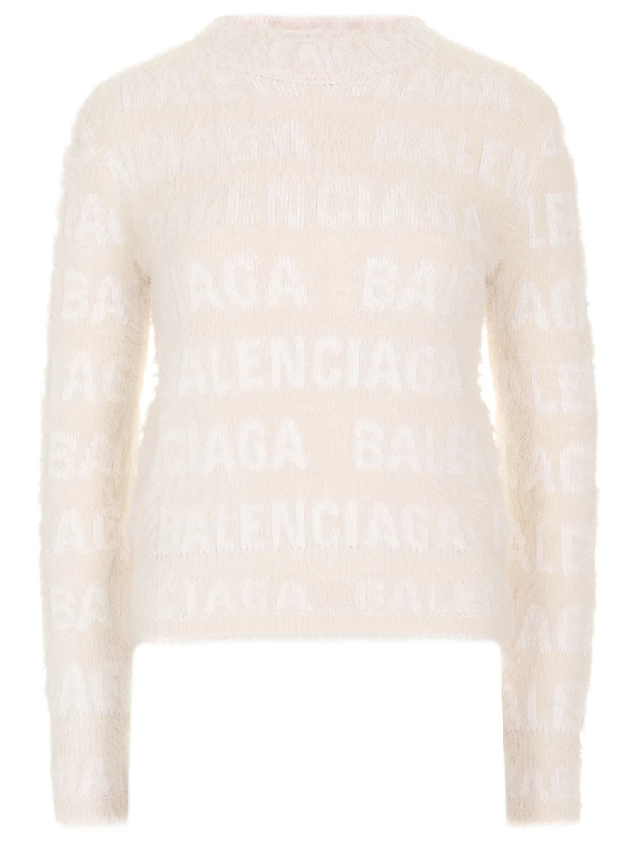 Джемпер шерстяной BALENCIAGA 769027-T6230-9002 Бежевый 