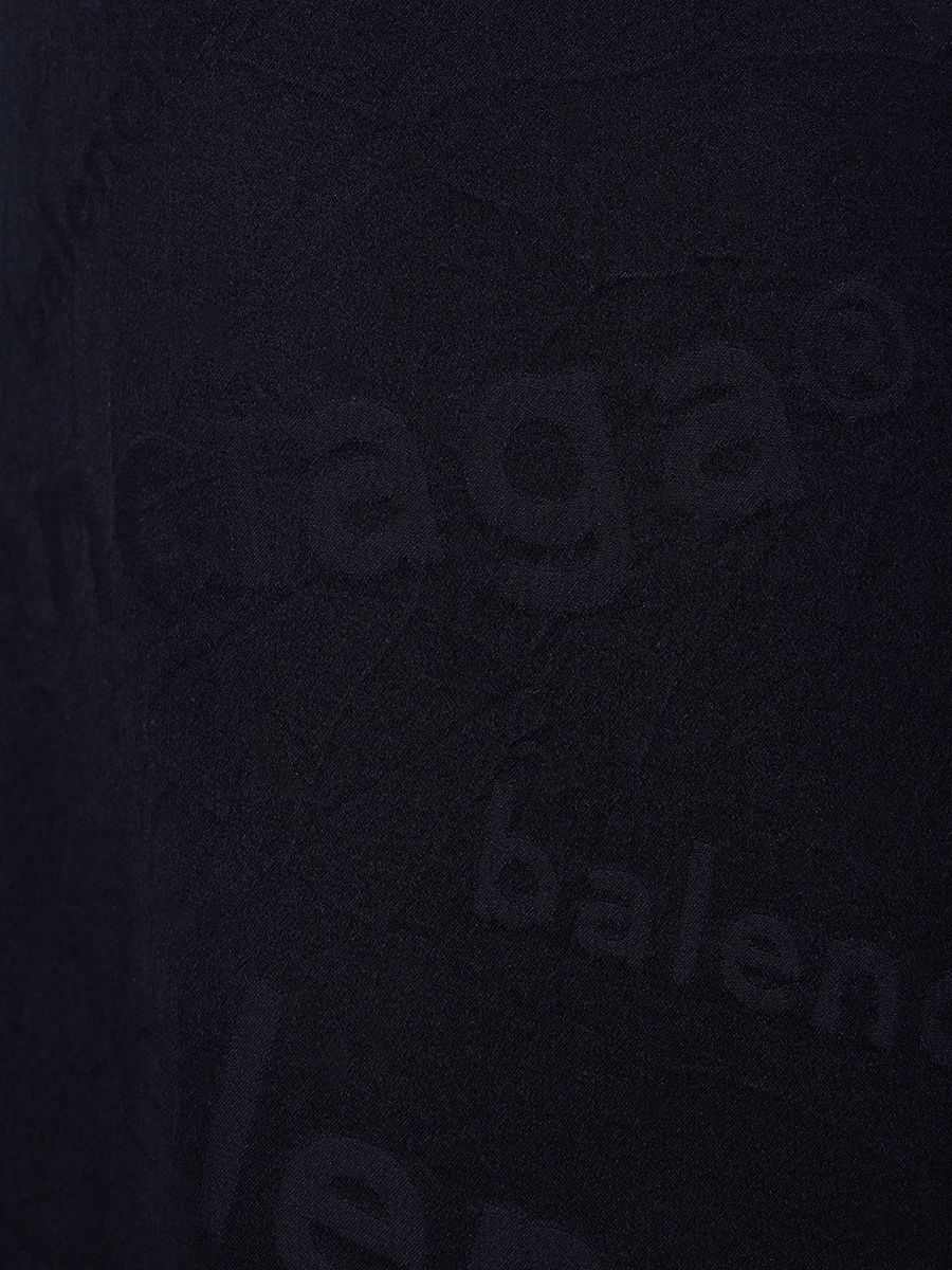 Брюки шелковые BALENCIAGA 681822-TRN04-1083 Синий  Фото 6