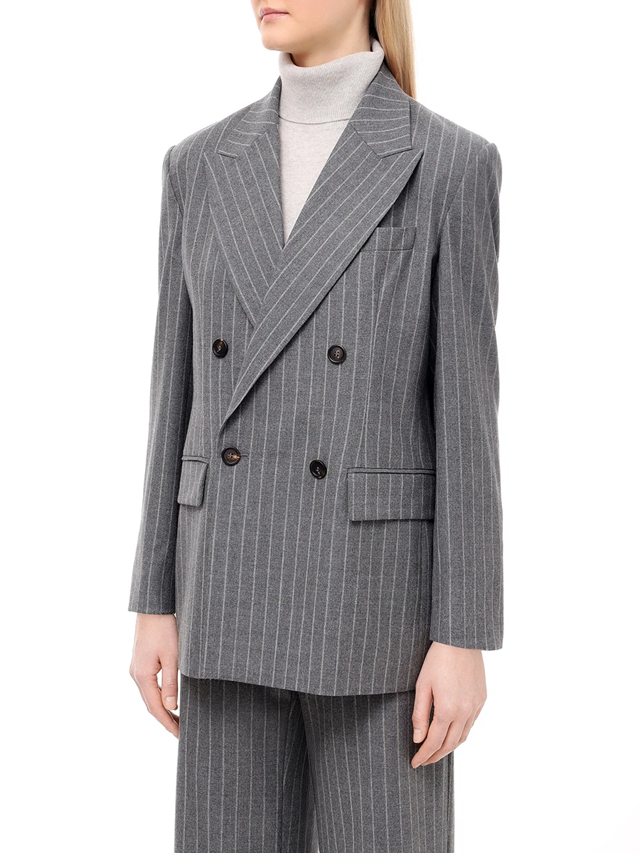 Костюм шерстяной BRUNELLO CUCINELLI MD5777190P/MP577P8492 C004 Серый  Фото 4