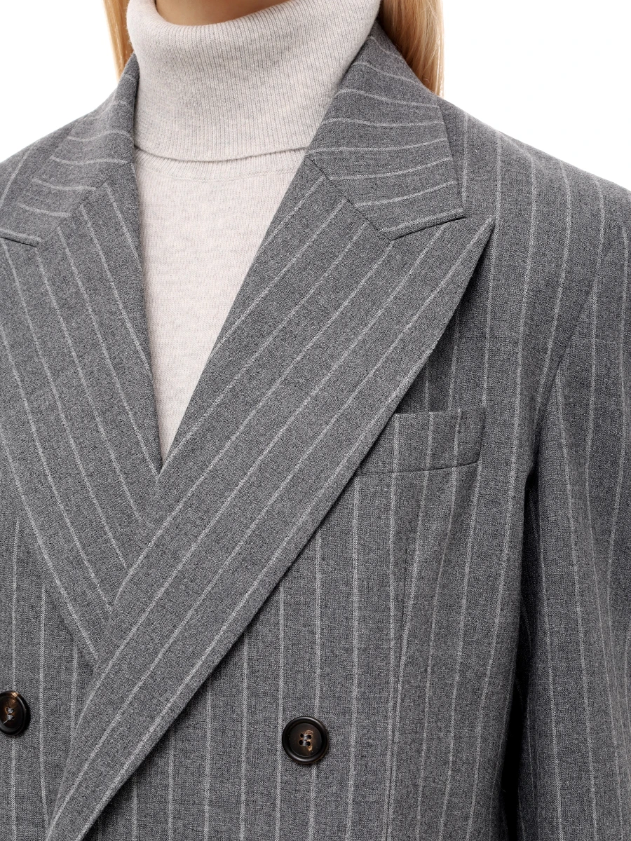 Костюм шерстяной BRUNELLO CUCINELLI MD5777190P/MP577P8492 C004 Серый  Фото 5