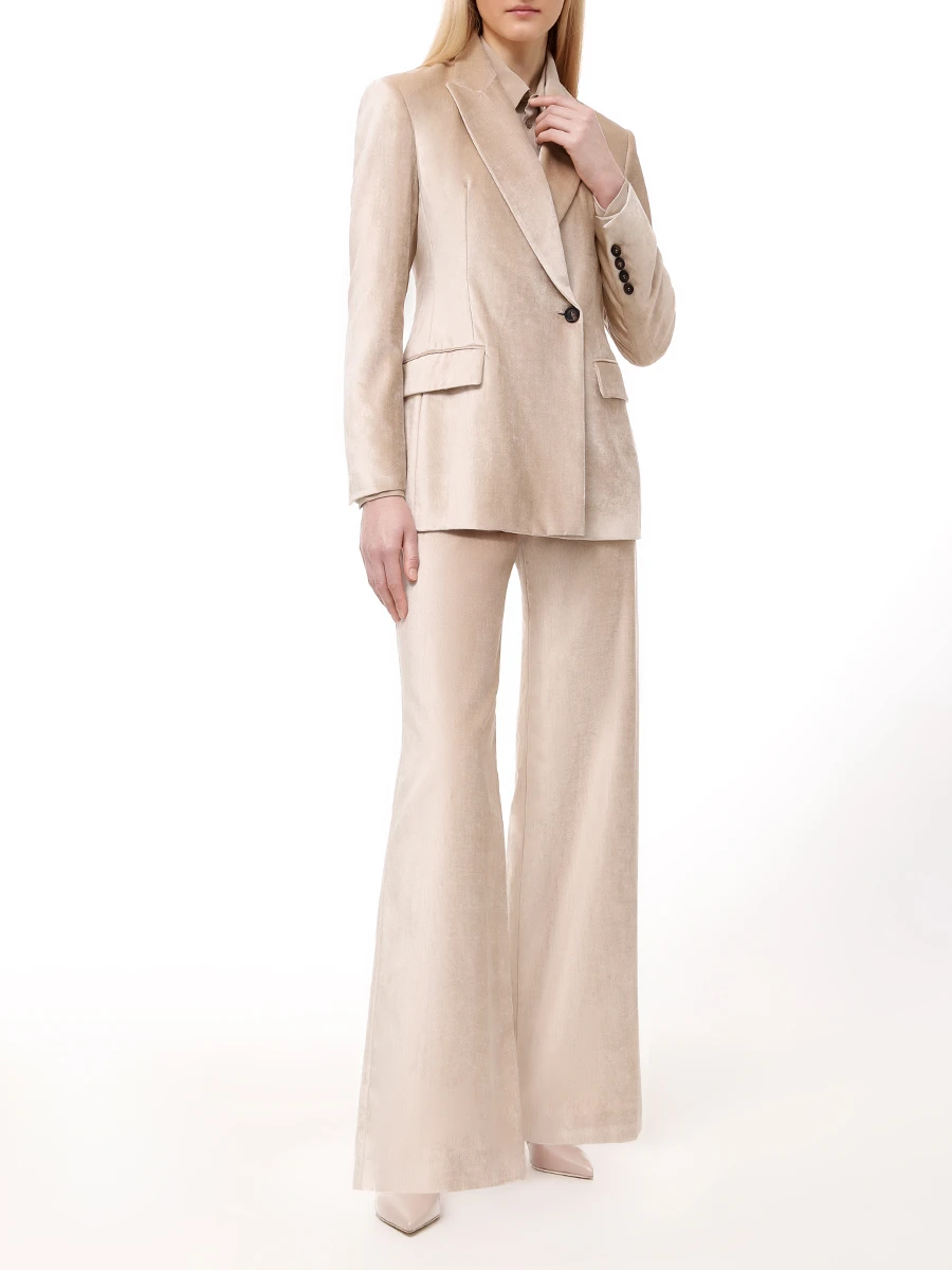 Костюм из хлопка и вискозы BRUNELLO CUCINELLI MD5817150P/MP581P8716 C4087 Золотой  Фото 2