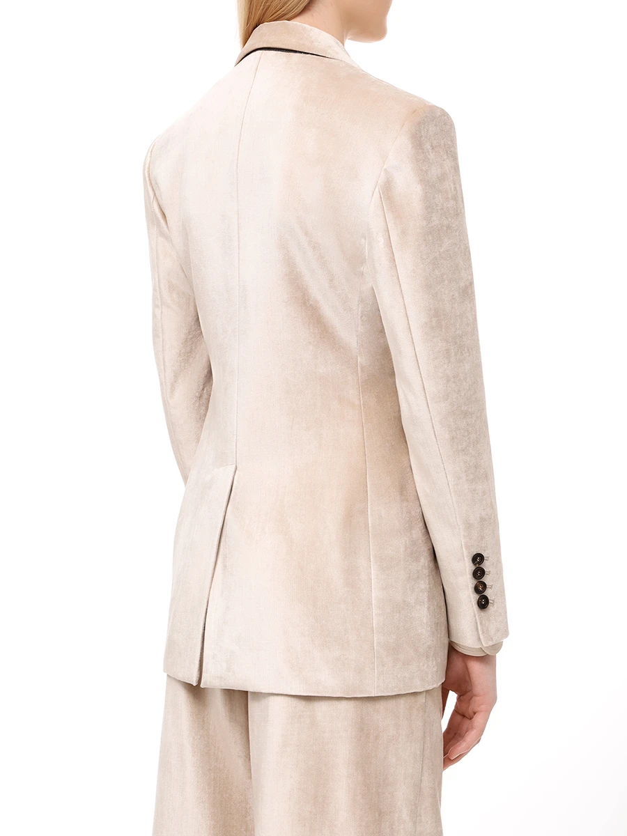 Костюм из хлопка и вискозы BRUNELLO CUCINELLI MD5817150P/MP581P8716 C4087 Золотой  Фото 3