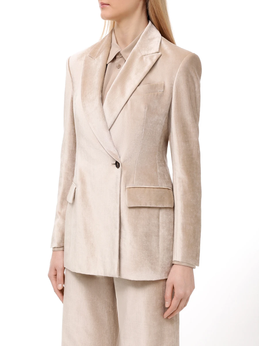 Костюм из хлопка и вискозы BRUNELLO CUCINELLI MD5817150P/MP581P8716 C4087 Золотой  Фото 4