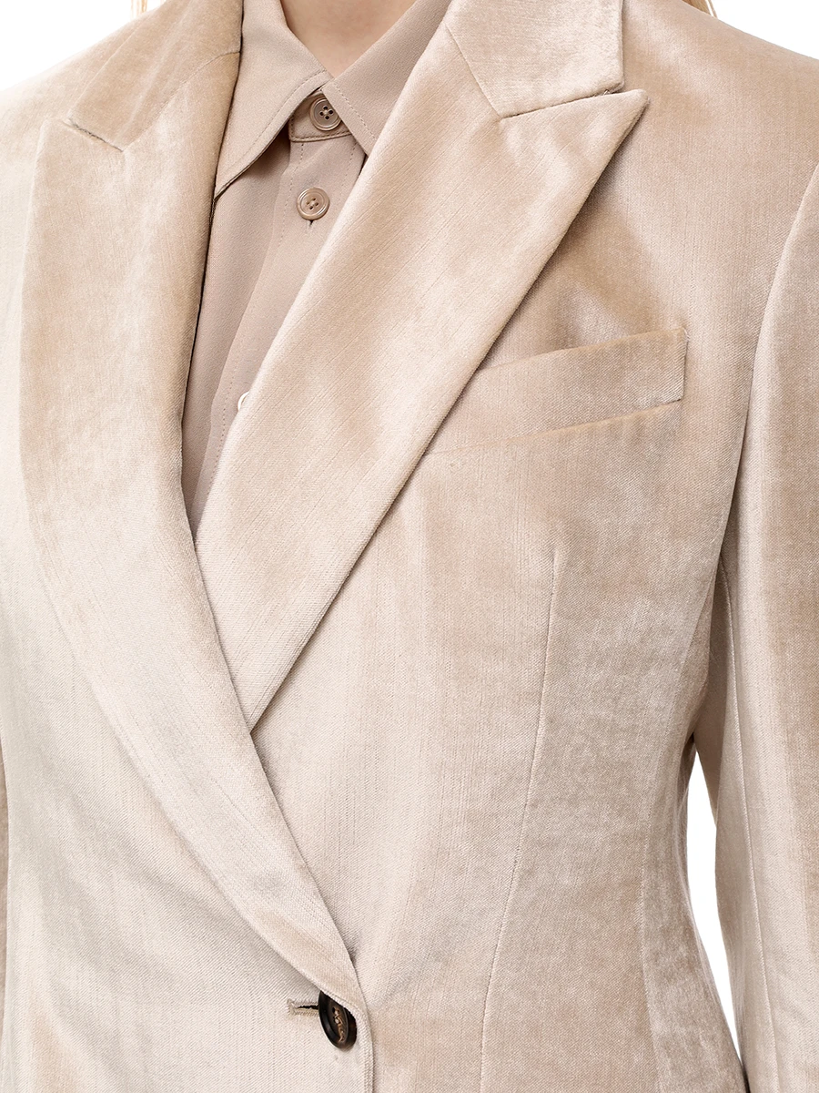 Костюм из хлопка и вискозы BRUNELLO CUCINELLI MD5817150P/MP581P8716 C4087 Золотой  Фото 5