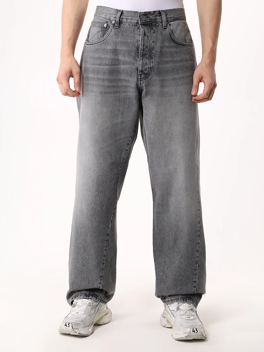 

Джинсы Regular Fit хлопковые, Серый, 5075