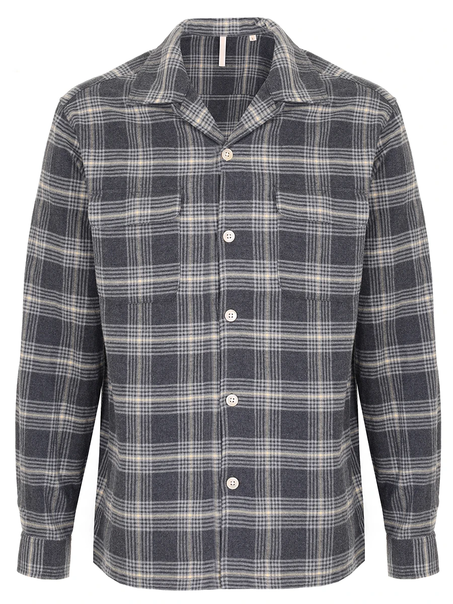 

Рубашка Regular Fit хлопковая, Серый, 1210-G