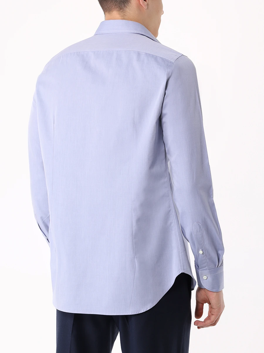 

Рубашка Slim Fit хлопковая, Голубой, GR03301/302/NCLX018