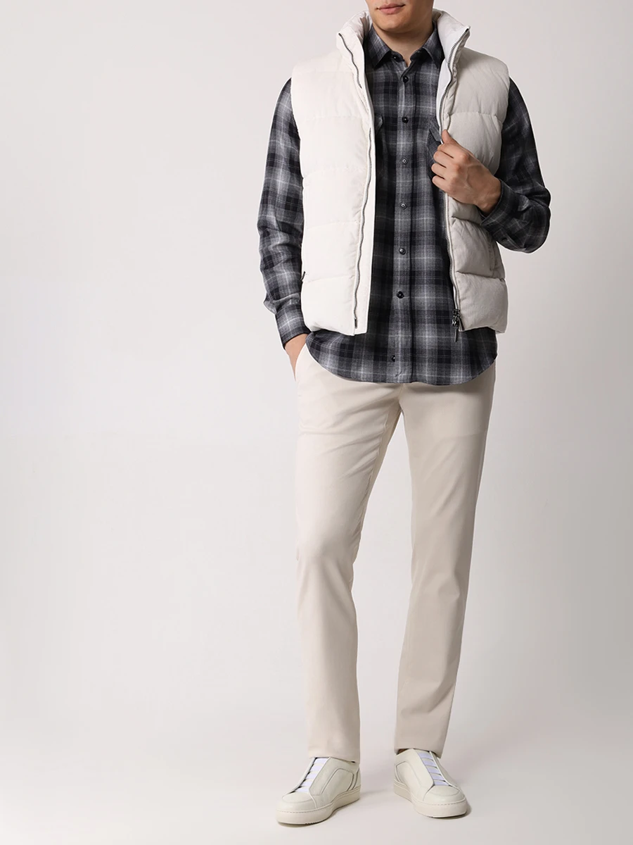 

Рубашка Regular Fit из хлопка и лиоцелла, Черный, GL03356/101/CSL7067