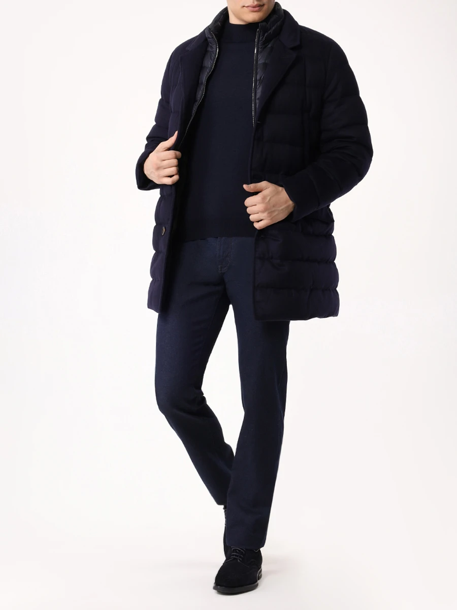 Джинсы Regular Fit хлопковые CANALI PD01428/F31/91729N Синий  Фото 2