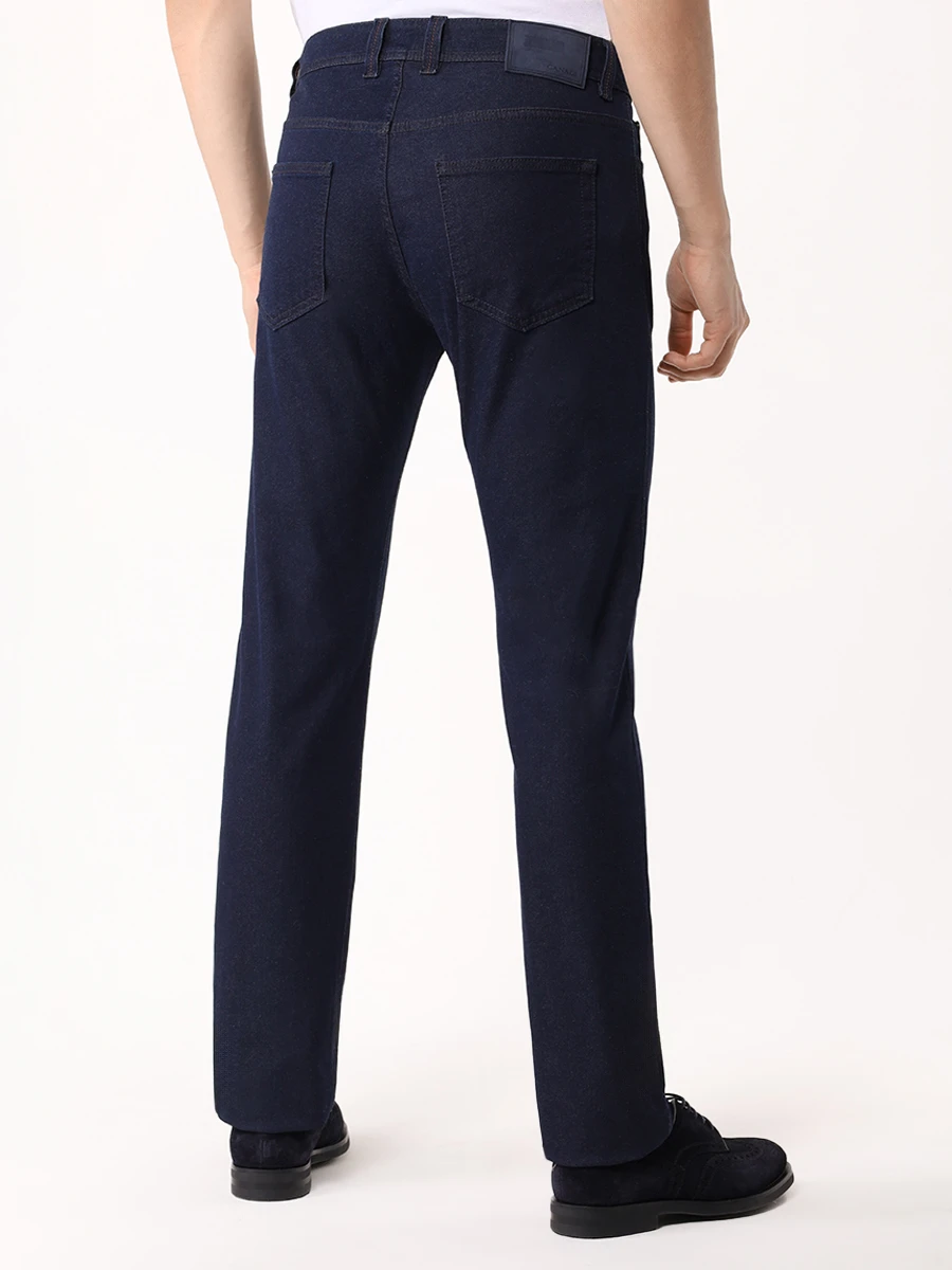 Джинсы Regular Fit хлопковые CANALI PD01428/F31/91729N Синий  Фото 3