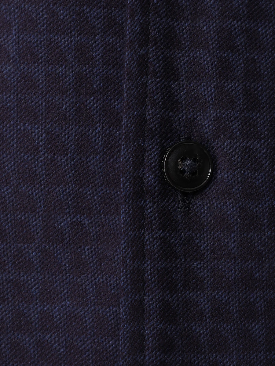 Рубашка Regular Fit из хлопка и лиоцелла CANALI GL03357/301/CSL2070 Синий  Фото 6