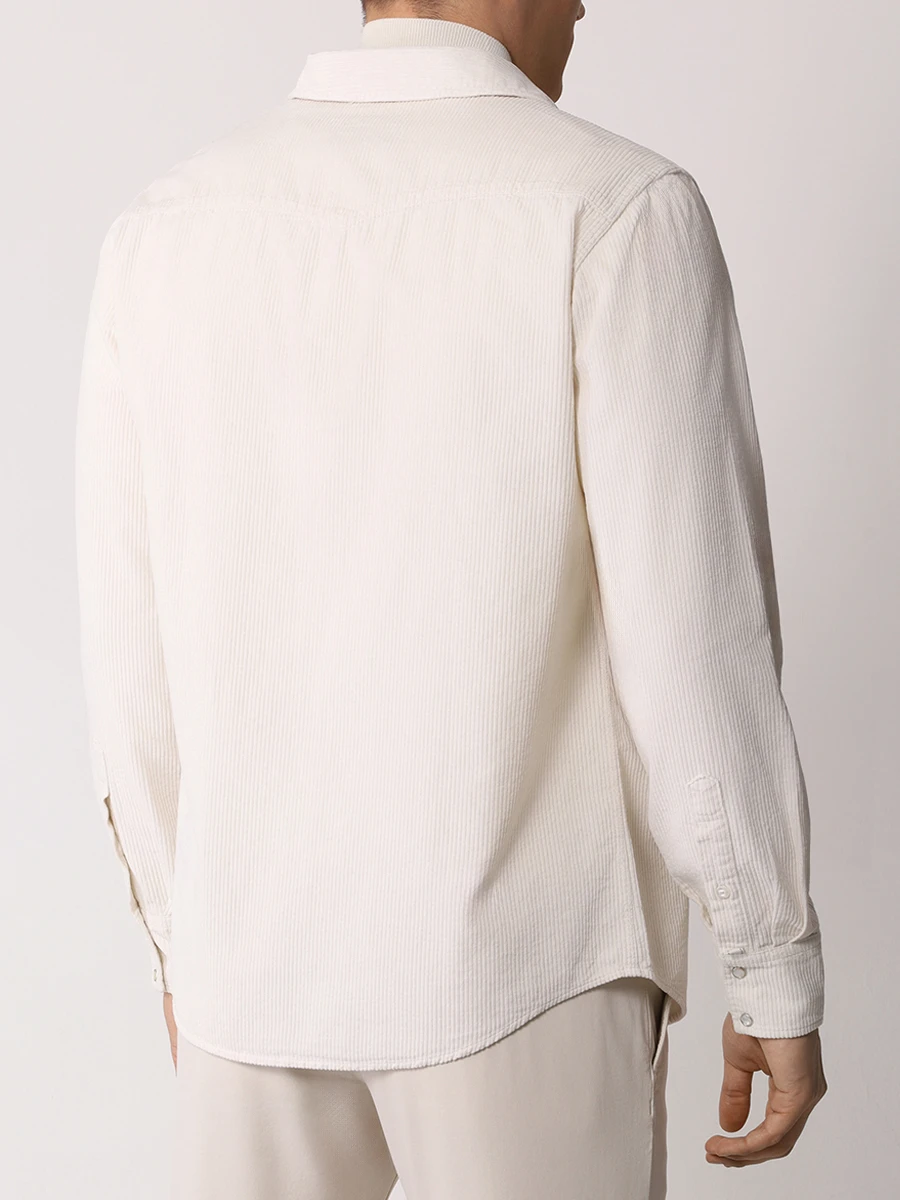 Рубашка Regular Fit вельветовая JACOB COHEN UC002 16 T689A A81 Белый  Фото 3