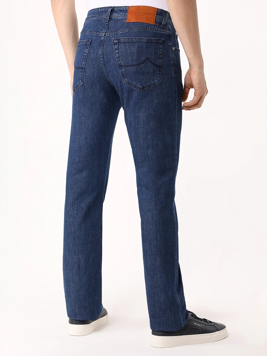 Джинсы Regular Fit хлопковые JACOB COHEN UQE05 30 S4196 948D Синий  Фото 3