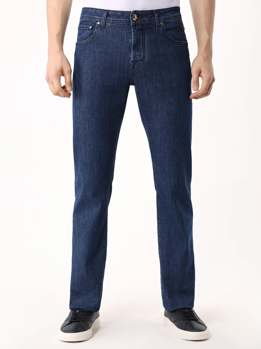 Джинсы Regular Fit хлопковые JACOB COHEN UQE05 30 S4196 948D Синий  Фото 4