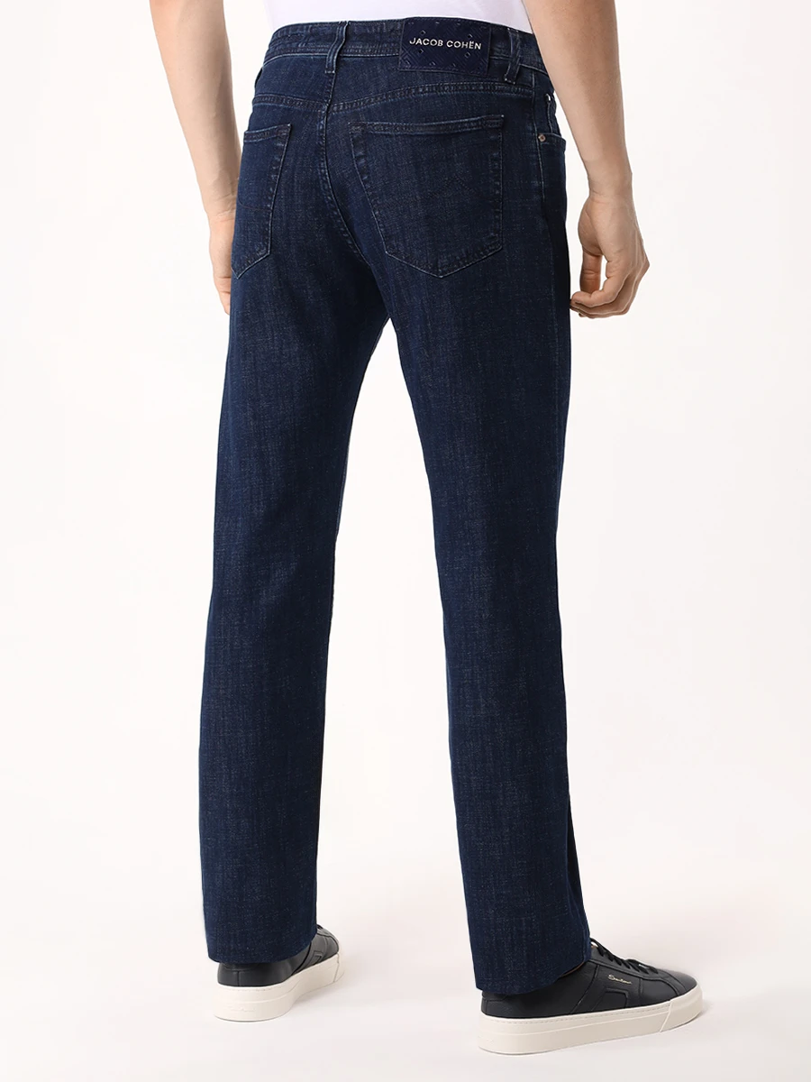 Джинсы Regular Fit хлопковые JACOB COHEN UQM05 30 S4194 823D Темно- Синий  Фото 3