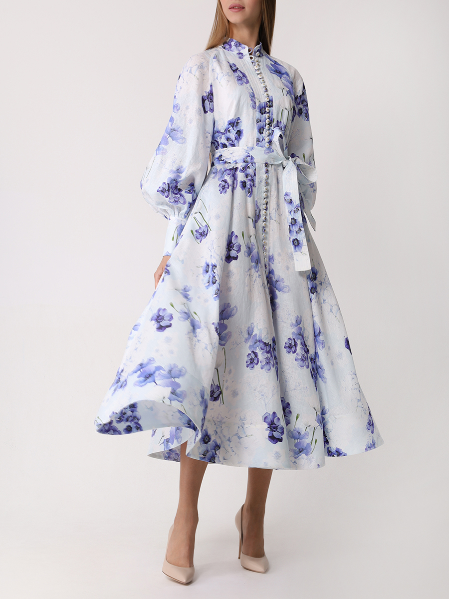 

Платье льняное Jasmine, Белый, JASMINE MIDI
