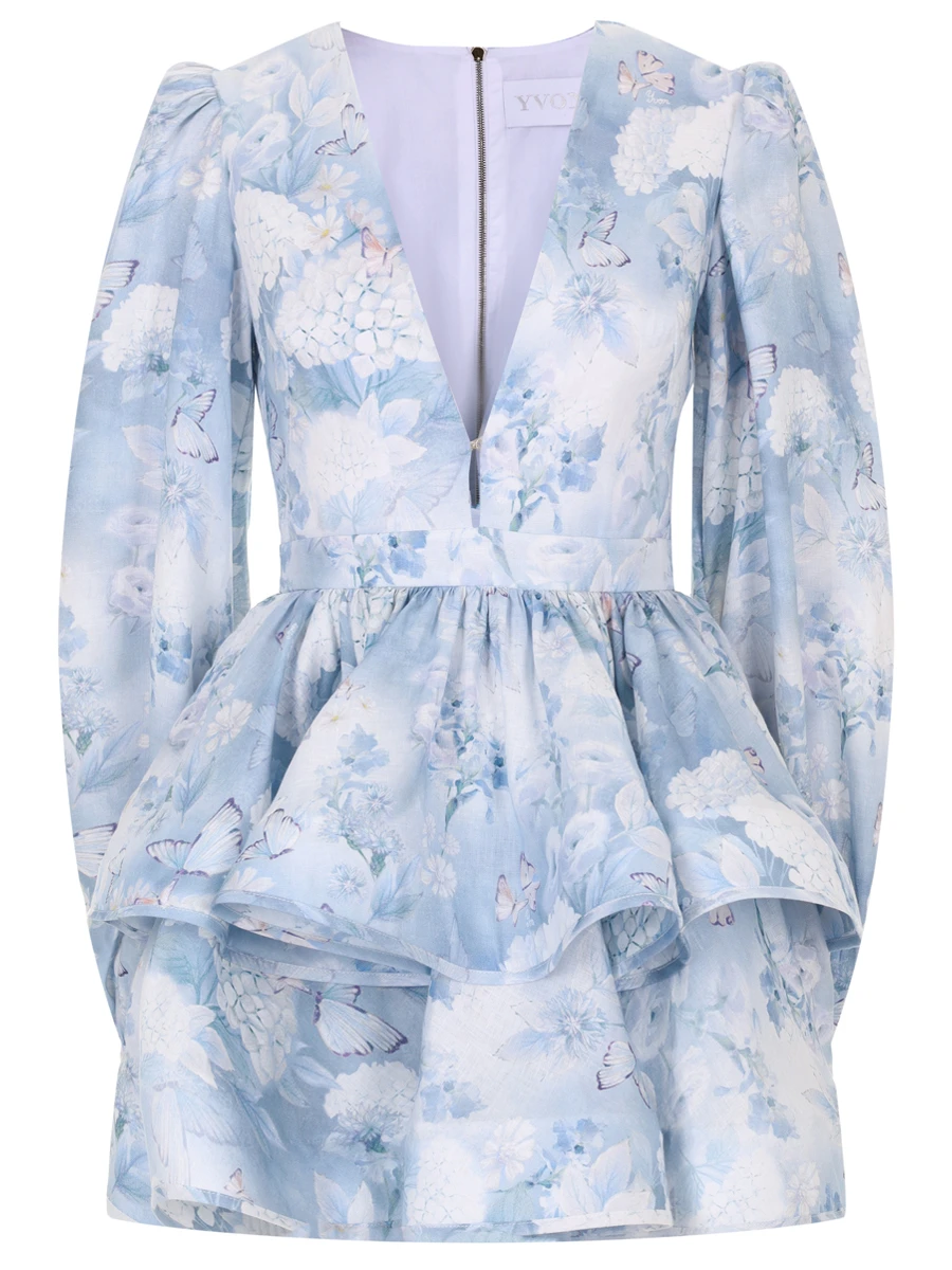 Платье льняное Anemone YVON ANEMONE Голубой 