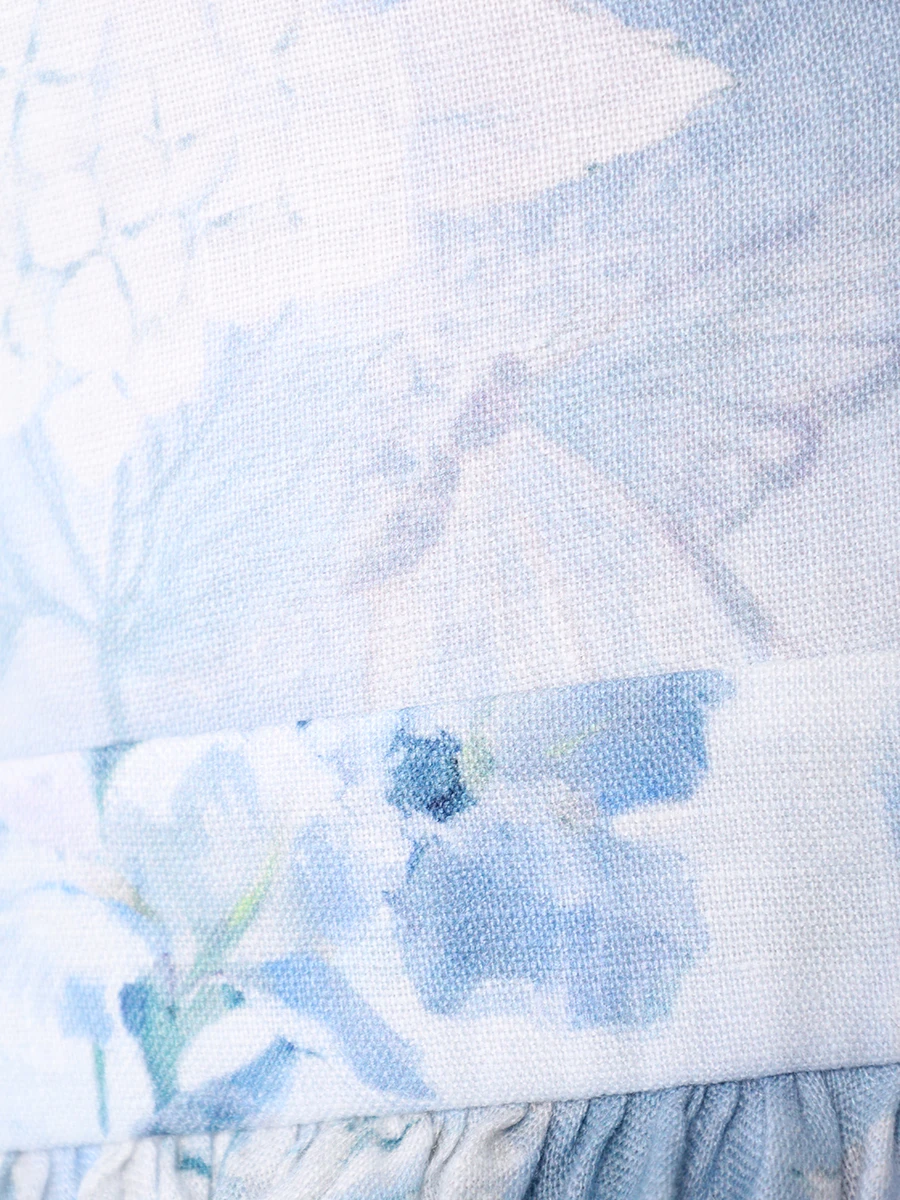 Платье льняное Anemone YVON ANEMONE Голубой  Фото 6