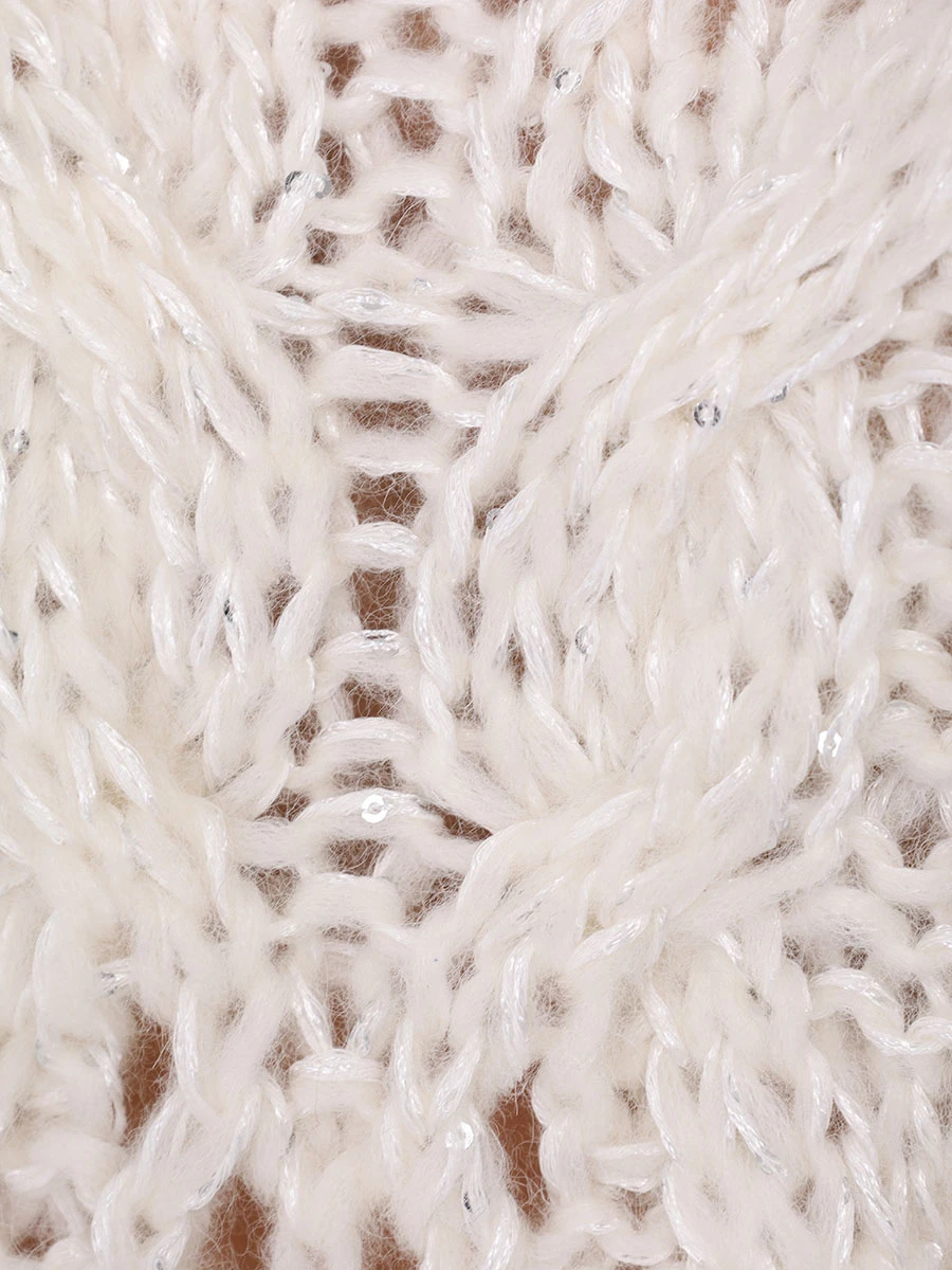 

Джемпер с пайетками, Белый, 41393M-40743-B3