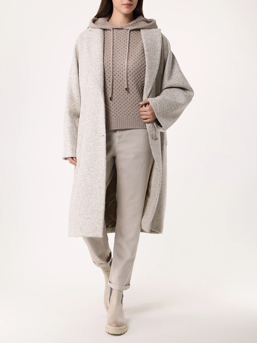 

Пальто из альпака, Бежевый, M7323-892C-122