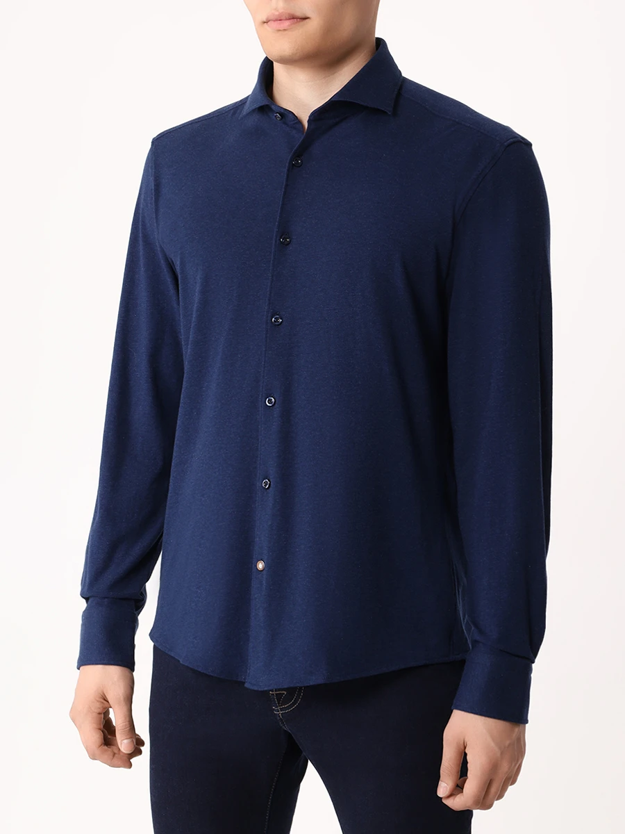 

Рубашка Casual Fit хлопковая, Синий, 50521349/404
