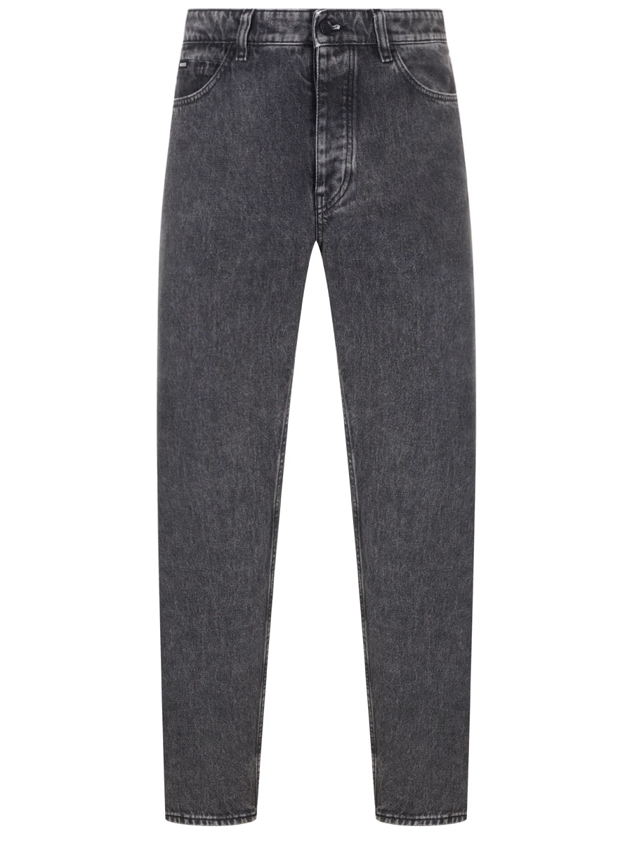 Джинсы Relaxed Fit хлопковые BOSS 50520586/022 Серый 