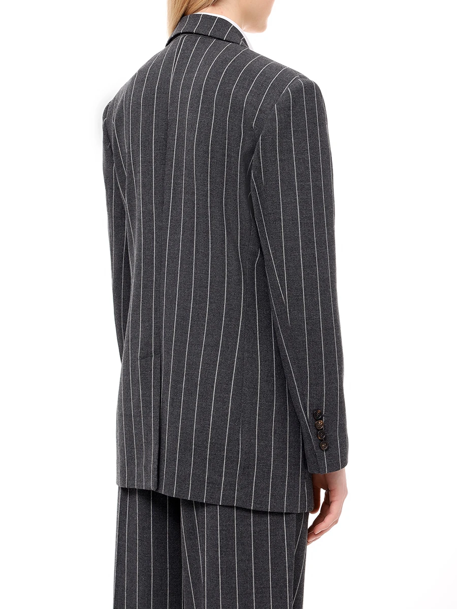 Костюм шерстяной BRUNELLO CUCINELLI MD5857212P/MP585P8708 C010 Темно- Серый  Фото 3