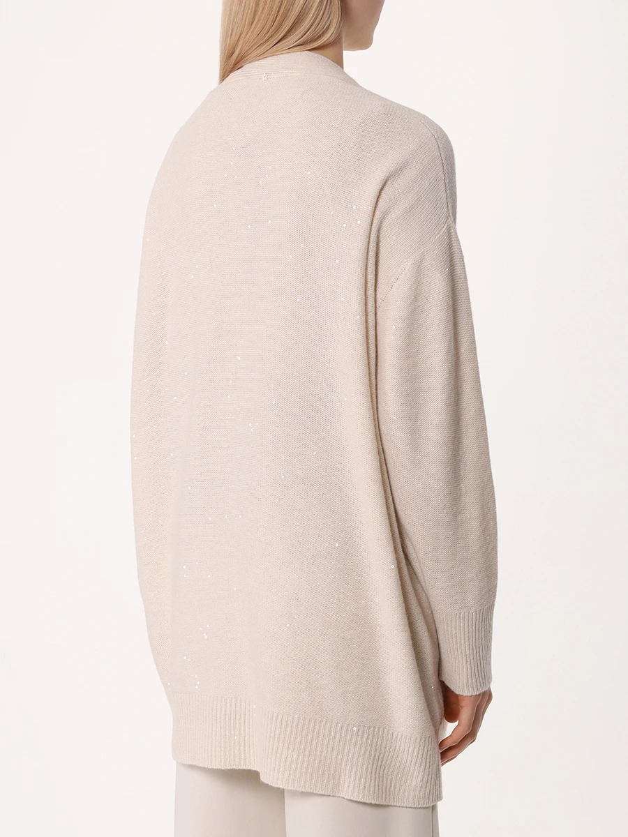 Кардиган шерстяной LORENA ANTONIAZZI I24101CM09E/2989 110 Бежевый  Фото 3