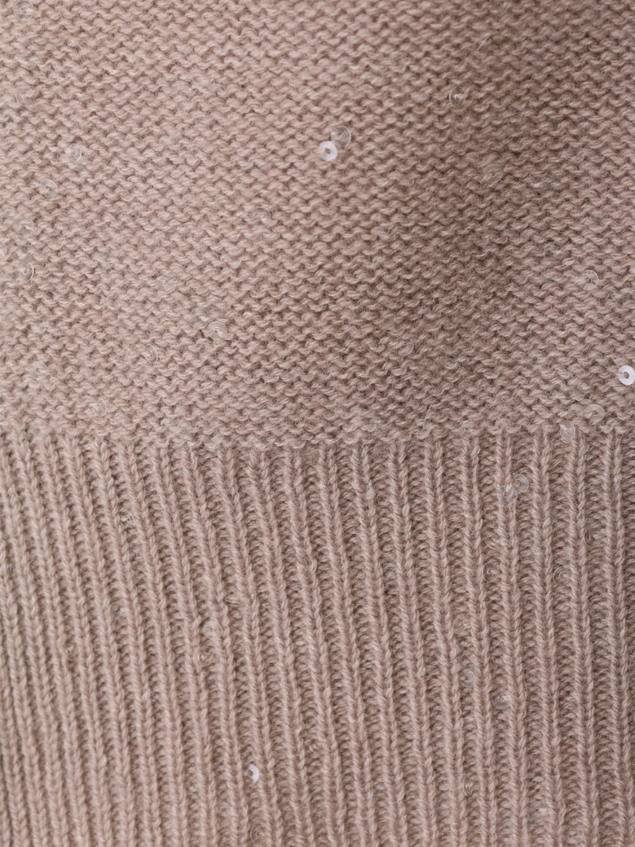 Пуловер шерстяной LORENA ANTONIAZZI I24129VM84A/2989 218 Коричневый  Фото 6