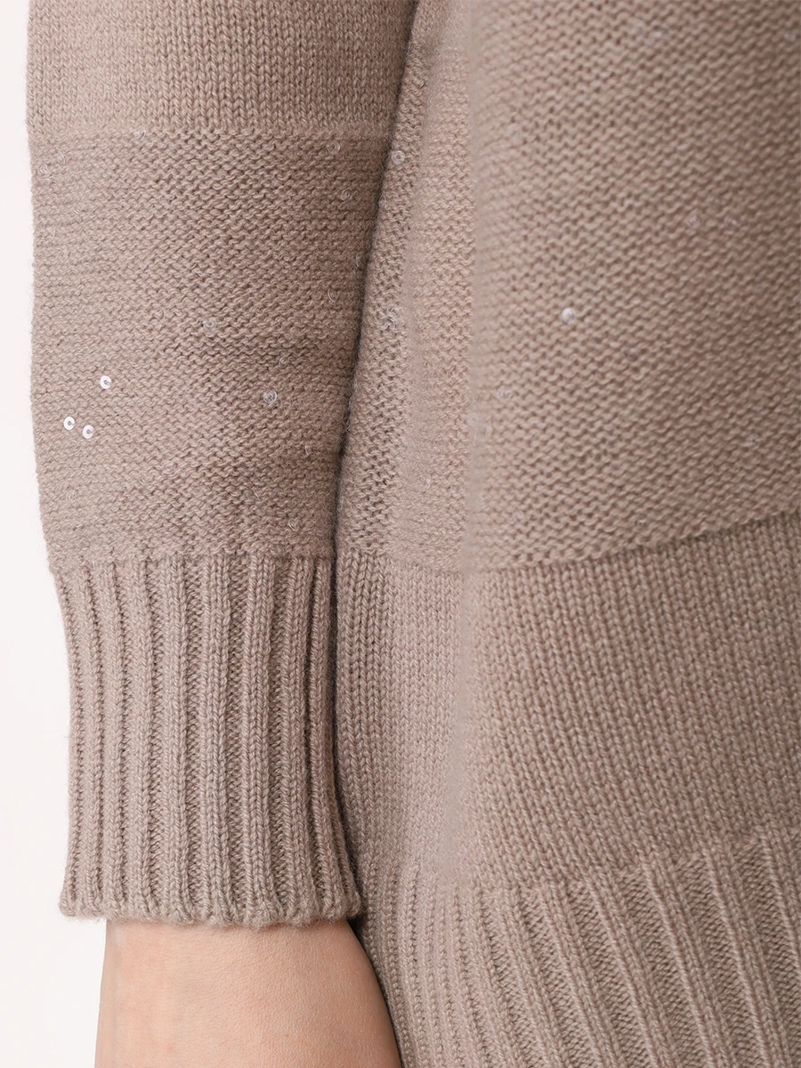 Свитер шерстяной LORENA ANTONIAZZI I24116DM05A/2989 2572 Коричневый  Фото 5