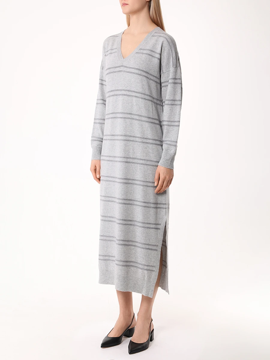 Платье шерстяное LORENA ANTONIAZZI I24146AM26C/2472 2362 Серый  Фото 4