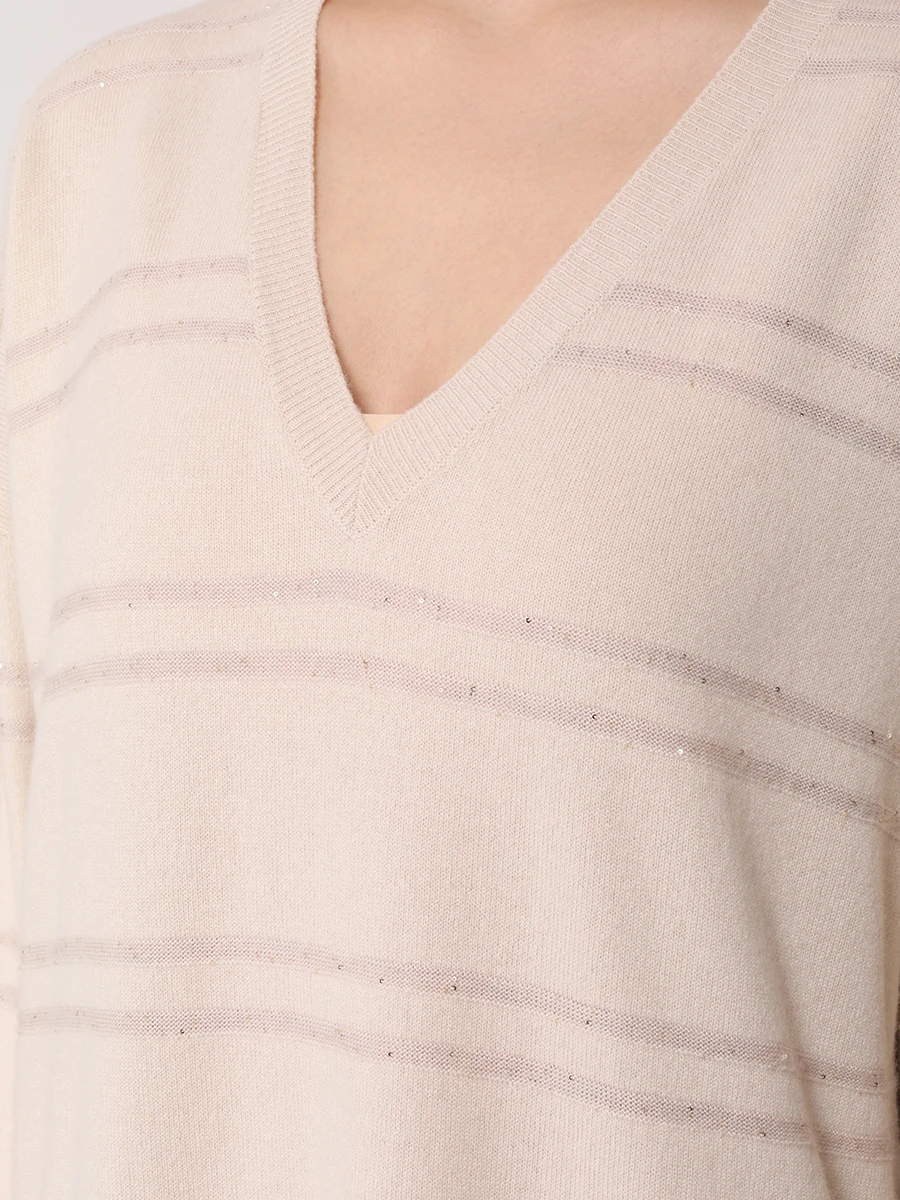 Платье шерстяное LORENA ANTONIAZZI I24146AM26C/2472 2361 Бежевый  Фото 5