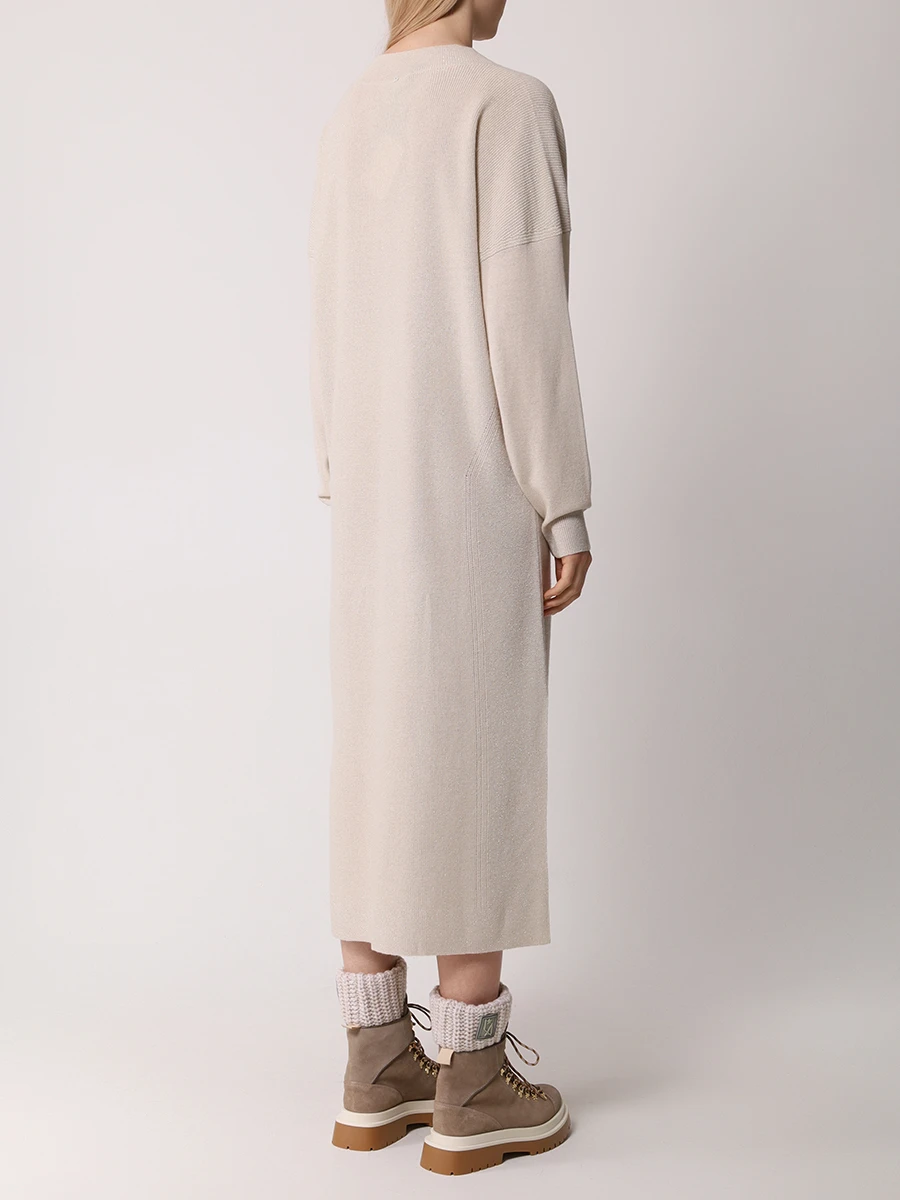 Платье шерстяное LORENA ANTONIAZZI I24144AM15B/2834 2341 Кремовый  Фото 3