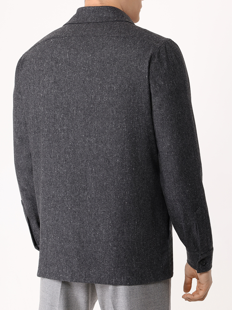 

Рубашка Regular Fit шерстяная, Серый, CAU900 A24MA16 G31