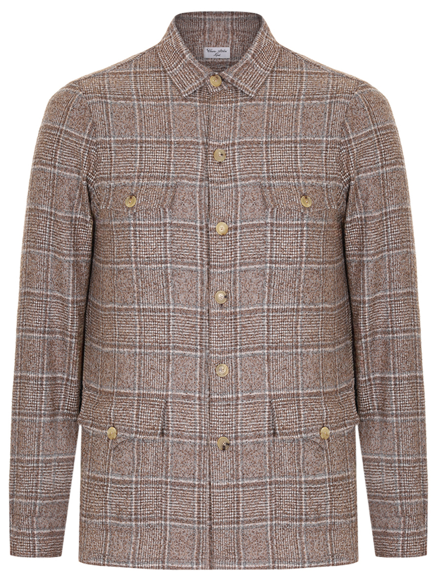 Рубашка Regular Fit шерстяная CESARE ATTOLINI