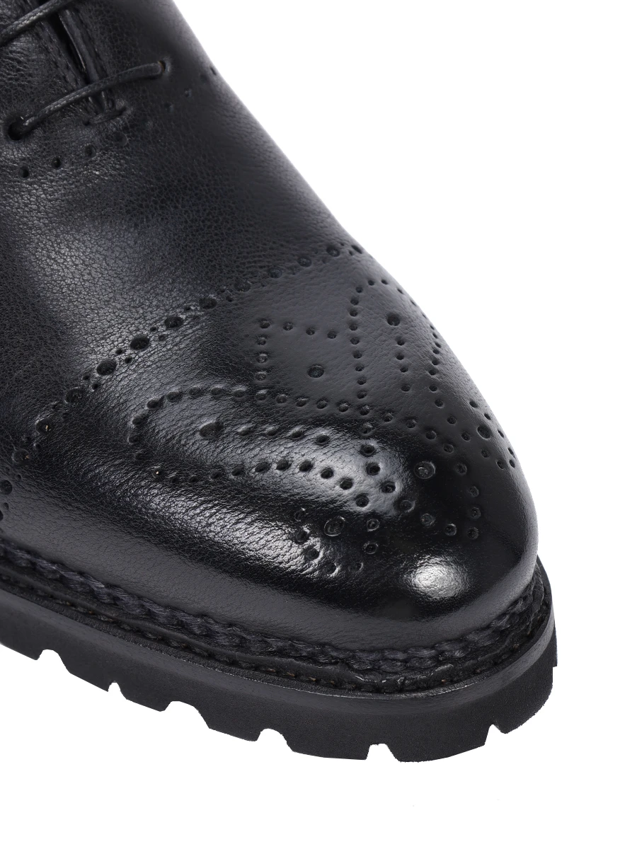 

Оксфорды кожаные на байке, Черный, BRERA