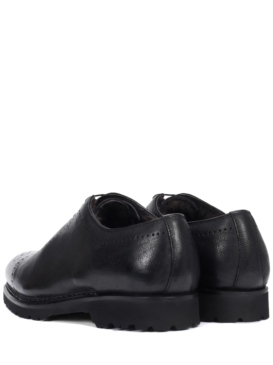 

Оксфорды кожаные на меху, Черный, BRERA M