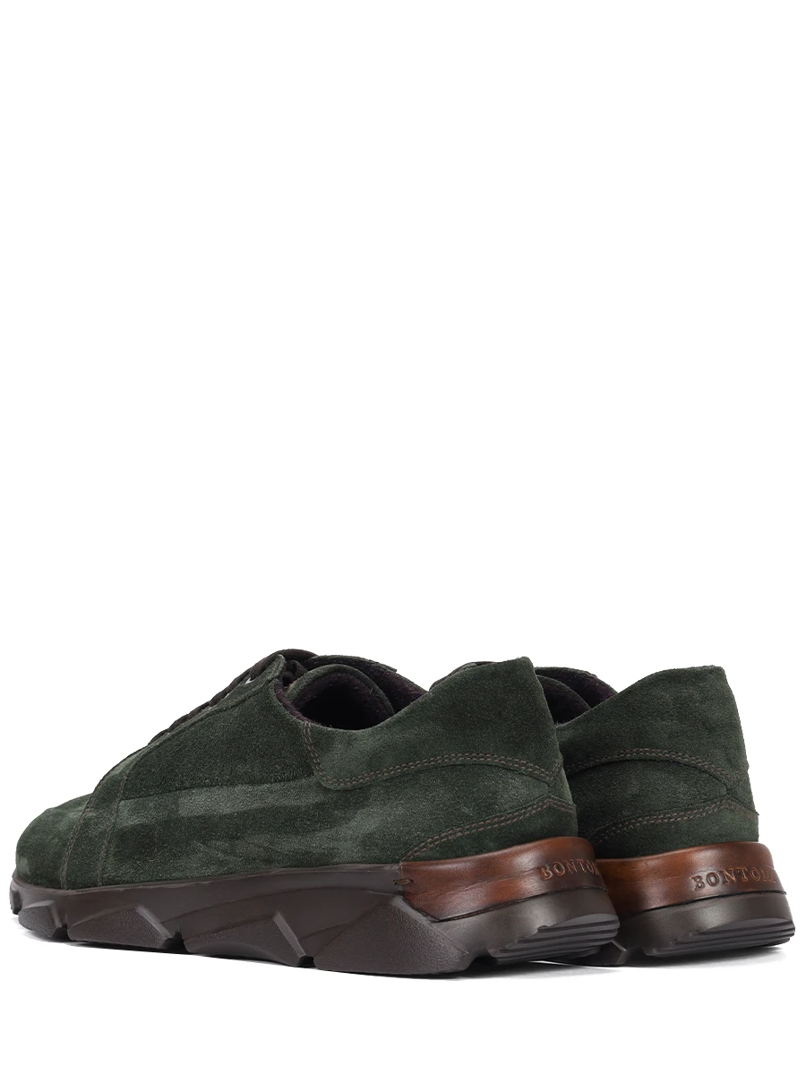 Кроссовки замшевые на байке BONTONI CORSO PIUMA Зеленый  Фото 4