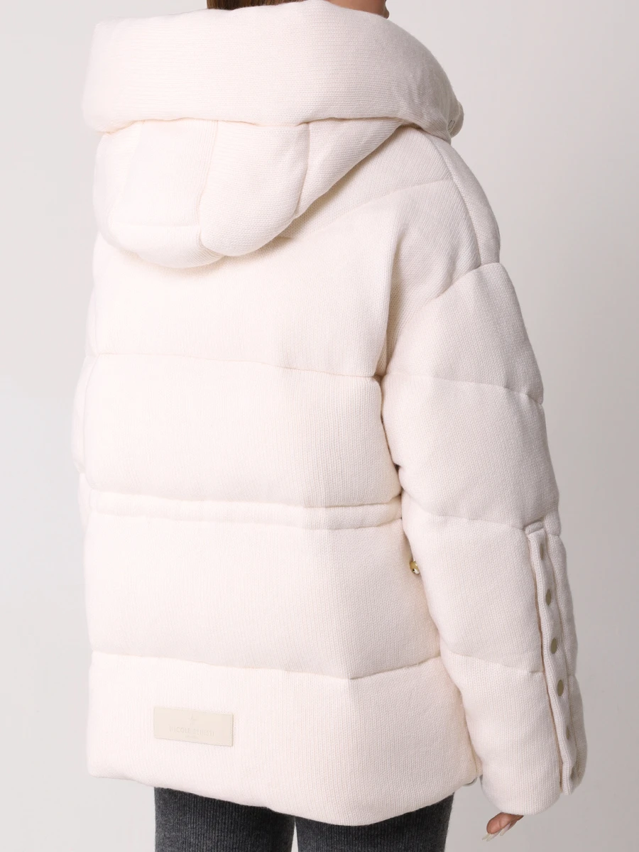 

Пуховик стеганый, Кремовый, NLB10060 CREAM