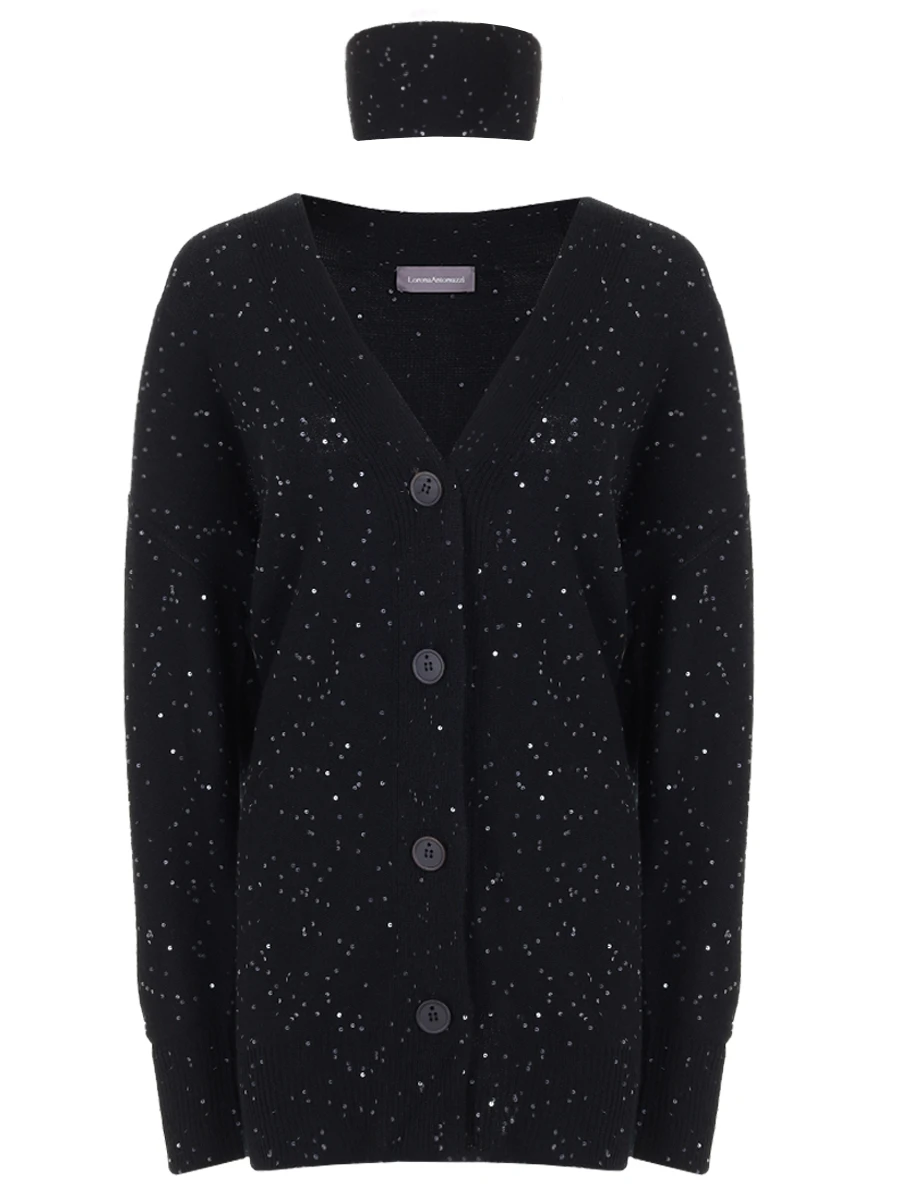 

Кардиган шерстяной, Черный, I24101CM09E/I24101CE67A/2989 999