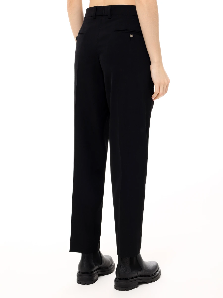 Брюки шерстяные DOLCE & GABBANA FT0CXT FUBGB N0000 Черный  Фото 3