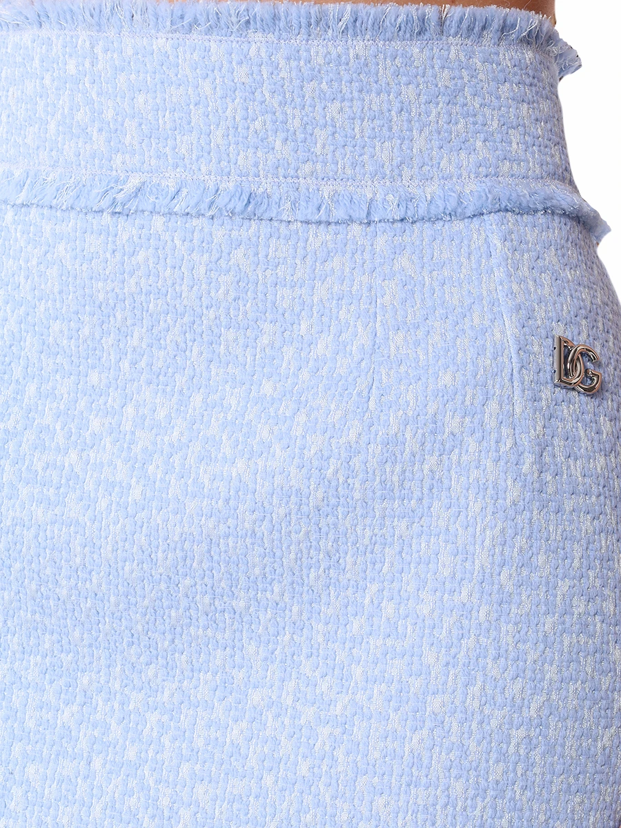 

Юбка-карандаш шерстяная, Голубой, F4CX3THUMUA F3981